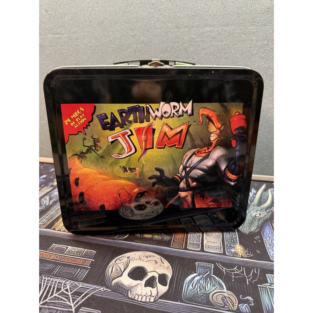 Earthworm Jim Metal Tin Lunch Box 2017, Loot Crate Edition
